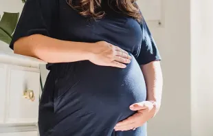 Frau mit ungeborenem Kind /  Amina Filkins