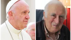 Papst Franziskus und Jean Vanier / Daniel Ibanez / CNA Deutsch // Gabriel Sozzi / Wikimedia (CC BY-SA 3.0) 