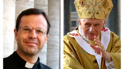 Pater Hermann Geißler würdigt die fünf großen Etappen von Papst Benedikt, hier bei einer Heiligsprechung im Jahr 2011. / EWTN.TV/Paul Badde, CNA/Alan Holdren