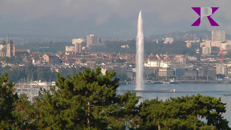 Kulisse der Internationalen Friedenswoche: Der Genfer See