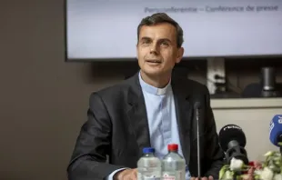 Pressekonferenz zur Vorstellung des neuen Erzbischofs von Brüssel, Luc Terlinden, am 22. Juni 2023 / HATIM KAGHAT/BELGA MAG/AFP via Getty Images