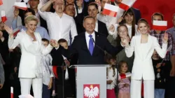 Feier des Wahlsiegs: Polens Präsident Andrzej Duda am 12. Juli 2020 / Getty Images