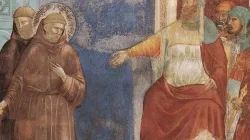 Darstellung der Begegnung des heiligen Franziskus mit dem Sultan von Ägypten von Giotto di Bondone im Jahr 1219 / Wikimedia (CC0)