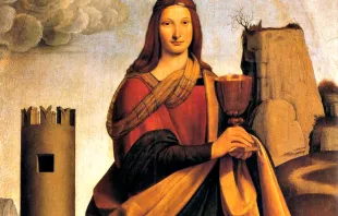 Ende des 15. Jahrhunderts entstand diese Darstellung der Fürsprecherin der Architekten, Sankt Barbara, von Giovanni Antonio Boltraffio. / Wikimedia