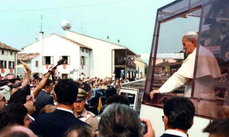 Papst Johannes Paul II. in Riese 