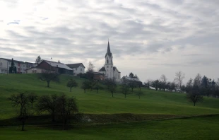 St. Pelagiberg mit Kirche und Altersheim, Gemeinde Hauptwil-Gottshaus, Schweiz / Wikipedia / CC BY-SA 3.0