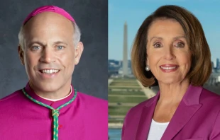 Monsignore Salvatore Cordileone, Erzbischof von San Francisco, und Nancy Pelosi, Sprecherin des Repräsentantenhauses der Vereinigten Staaten / gemeinfrei