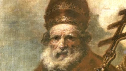 Francisco de Herrera el Mozo (Spanisch, 1622-1685): Heiliger Leo Magnus (Papst Leo I.), Prado-Museum, Madrid, Spanien / Gemeinfrei