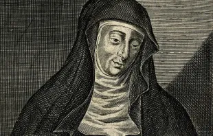 St. Hildegard von Bingen (1098-1179): Liniengravur von W. Marshall.  / Wellcome Collection (CC BY-SA 4.0) 