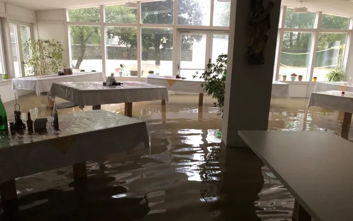 Bilder vom Hochwasser in Heiligenkreuz am 15. September 2024