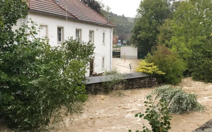 Bilder vom Hochwasser in Heiligenkreuz am 15. September 2024