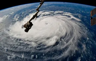 Hurrikan Florence, vom All aus gesehen / NASA