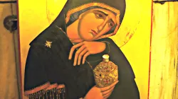 Ikone Maria Magdalenas aus der Grabkammer Christi, Heiliges Grab, Jerusalem. / EWTN/Paul Badde