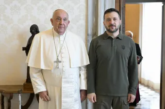 Papst Franziskus, Präsident Wolodymyr Selenskyj / Vatican Media