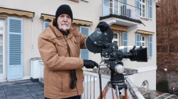 Christian Peschken beim Filmdreh. / Privat