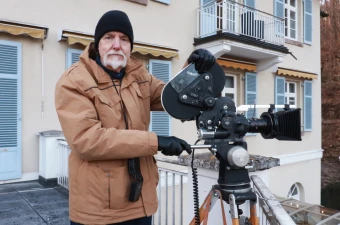Christian Peschken beim Filmdreh. / Privat