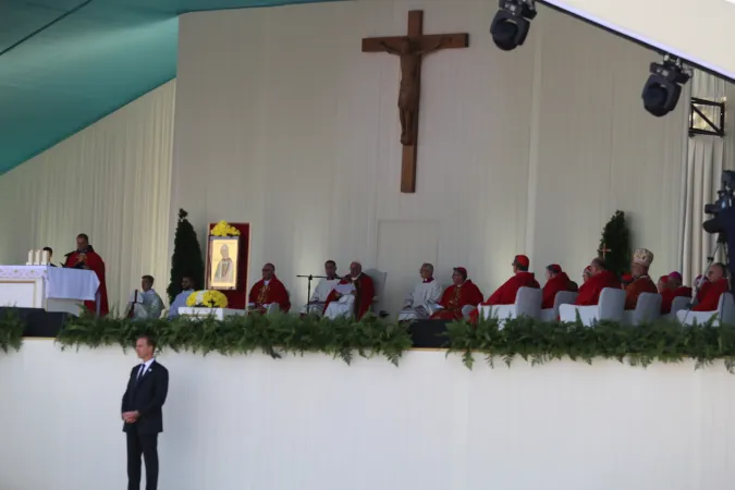 Papst Franziskus bei der Predigt am 14. September 2022 in Nur-Sultan (Kasachstan).
