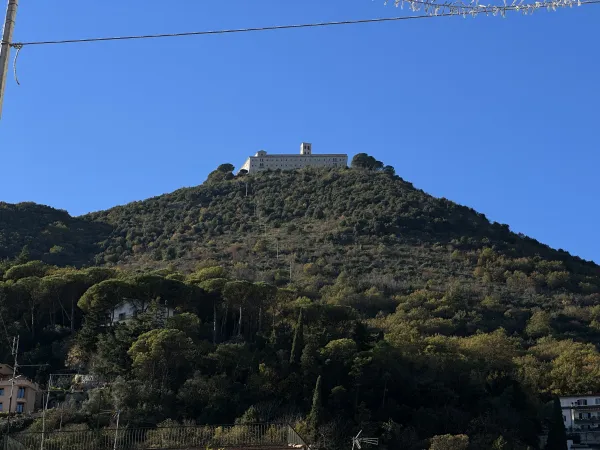 Das Kloster auf dem Berg von Monte Cassino