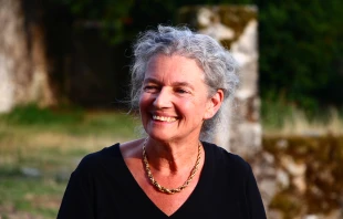 Madame Roselyne de Vergnette, Vorsitzende des Fördervereins für die Renovierung der Kirche in Reilhac / Lothar C. Rilinger