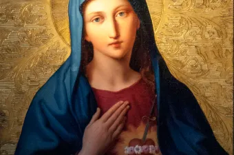 In der Wiener Peterskirche hängt diese Darstellung des Unbefleckten Herzens der Muttergottes, gemalt von Leopold Kupelwieser / Diana Ringo / Wikimedia  (CC BY-SA 4.0)