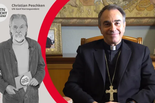 Christian Peschken (EWTN) im Gespräch mit Erzbischof Ettore Balestrero / EWTN