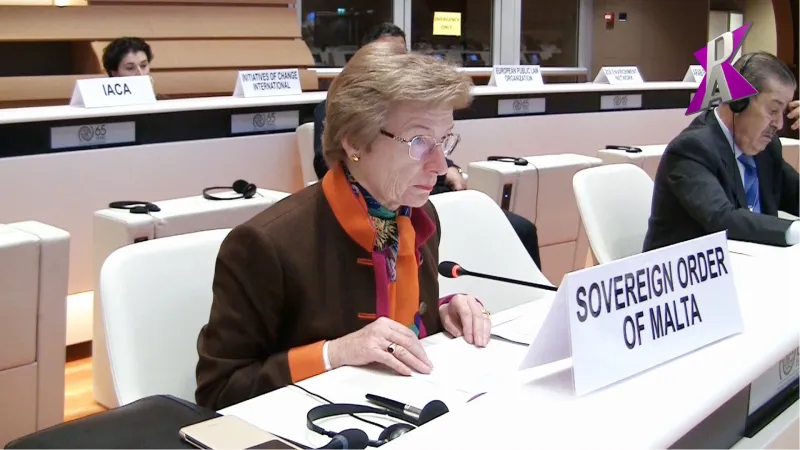 Botschafterin Marie-Therese Pictet-Althann, ständige Vertreterin des Malteserordens bei den Vereinten Nationen in Genf.