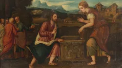 Christus und die Samariterin (Gemälde aus dem 16. Jahrhundert) / gemeinfrei