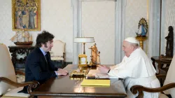 Javier Milei mit Papst Franziskus / Vatican Media