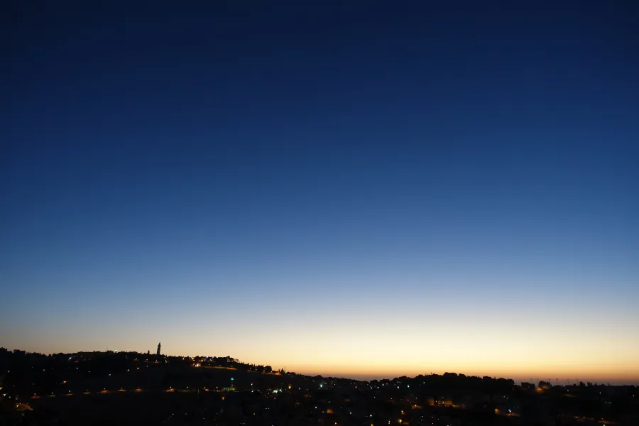Morgenstunden am Ölberg in Jerusalem