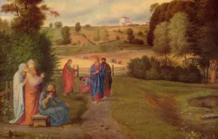 Jesus mit seinen Jüngern (Gemälde von Ferdinan Olivier) / gemeinfrei