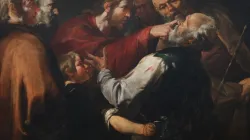 Jesus heilt einen Blinden (Gemälde von Gioacchino Assereto) / gemeinfrei