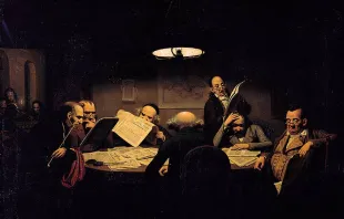 Das Lesekabinett von Johann Peter Hasenclever (1843) / Wikimedia (CC0) 