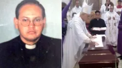 Pater José Luis Jaimes / Monsignore Mario Moronta bei der Trauerfeier für den verstorbenen Priester / Twitter Diözese San Cristóbal