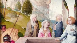 Der flämische Maler Juan de Flandes malte um 1498 “Die Auferstehung Christi und drei Frauen am Grab“  / Palacio Real de Madrid / Vatican Magazin