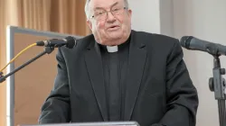 Karl Kardinal Lehmann bei seinem Festvortrag am 13. Juni 2015 anlässlich des 24. Diabetes-Symposiums in Bad Neuenahr. / Wikimedia / Volker Jost (CC BY 3.0)