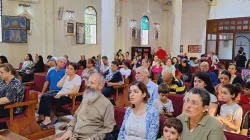 Menschen, die in der Pfarrei „Heilige Familie“ in Gaza-Stadt Zuflucht gesucht haben / Pfarrei Heilige Familie Gaza