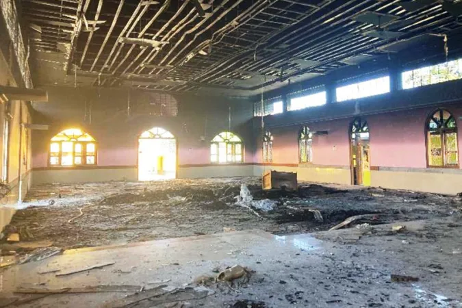 Zerstörungen in der Pfarrei „Holy Redeemer“ in Canchipur