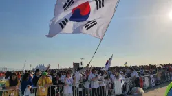 Koreanische Pilger beim Weltjugendtag in Lissabon / Hannah Brockhaus / CNA