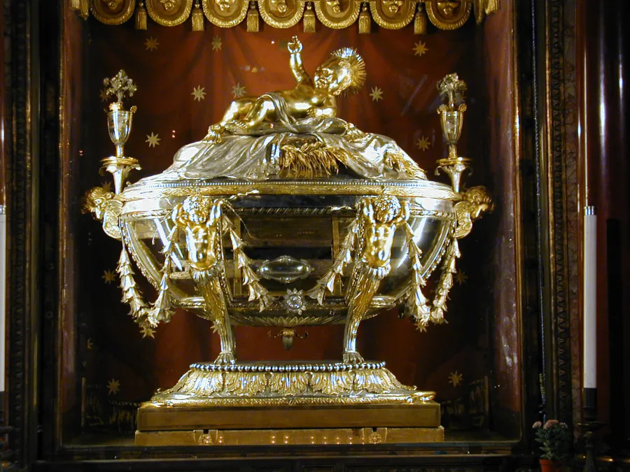 Reliquiar der Krippenreliquien in Santa Maria Maggiore