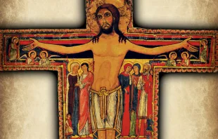 Fast zwei Meter hoch, und im byzantinischen Stil bemalt: Das berühmte Kreuz von San Damiano. / Wikipedia/CNA 