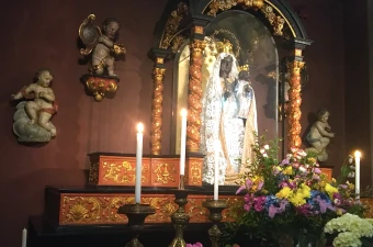 Schwarze Madonna in der Wallfahrtskirche St. Maria in der Kupfergasse / Velopilger / Wikimedia Commons (CC BY-SA 4.0)
