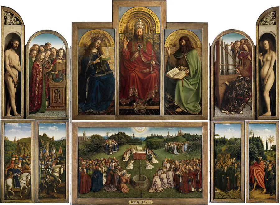 Der Altar von Ghent: Die Innenseiten des Meisterwerks von Jan van Eyck
