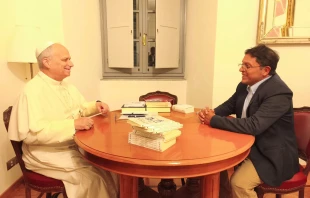 Papst Leo XIV. und Armando Lovera / privat