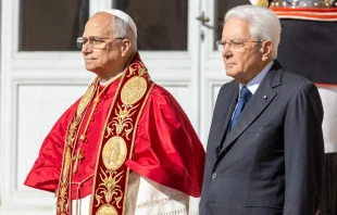 Papst Leo XIV. und Sergio Mattarella / Daniel Ibáñez / EWTN News