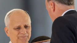 Papst Leo XIV. mit Martin Rothweiler / Daniel Ibáñez / EWTN News