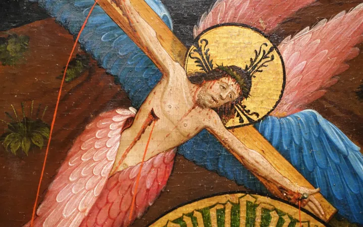 Eine Kreuzdarstellung vom Meister von Sankt Lorenz in Köln 