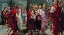Der Abschied Christi von den Aposteln: Ausschnitt des Gemäldes von Wolf Huber, einem Künstler der Donauschule, geschaffen um 1450.  / Wikimedia (CC0)
