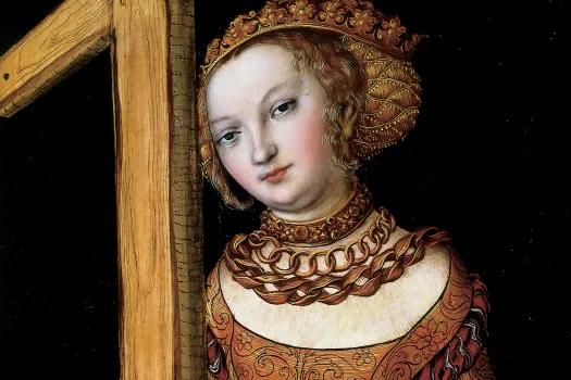 St. Helena mit dem Kreuze: Gemälde von Lucas Cranach dem Älteren (1525) / Wikimedia (CC0) 