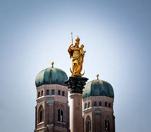 Die Patrona Bavariae auf dem Marienplatz in München