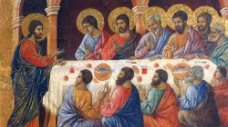 Das letzte Abendmahl. Ausschnitt aus einem Gemälde von Duccio di Buoninsegna, entstanden im Jahr 1308. / (Gemeinfrei)